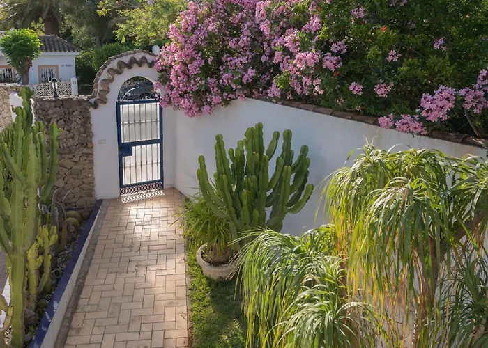 La Contenta Jardin Y Piscina En Conil Centro Villa